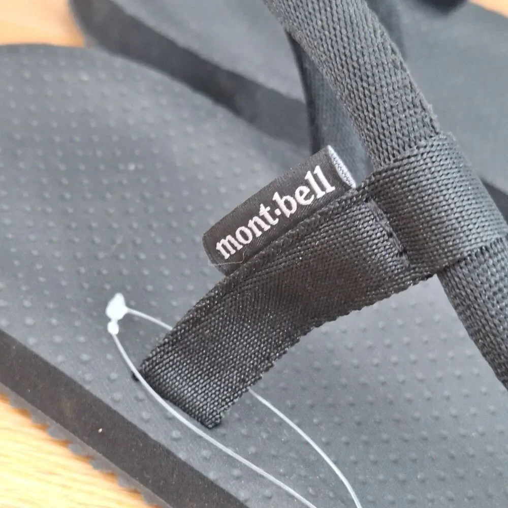 Montbell Sock-On Men's 10 XL Sandals Black Lightweight Slip-On Unisex
